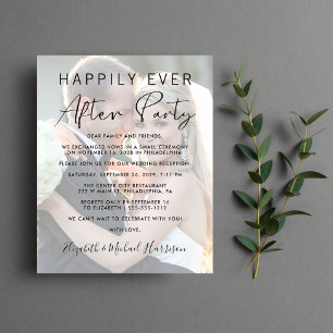 Lámina Foto de Happily Ever After Invitación a la recepci