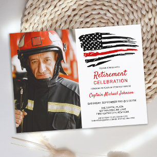 Lámina Foto de invitación a retiro para bomberos de presu
