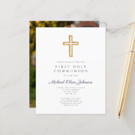 Lámina Foto de la primera comunicación de la cruz religio