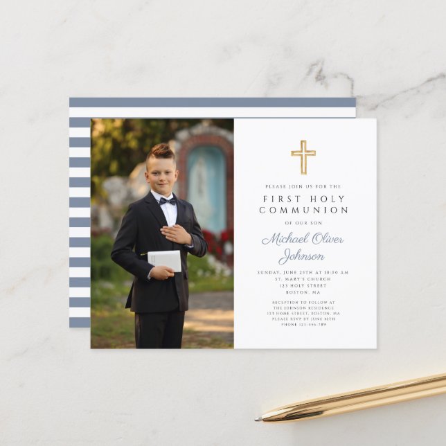 Lámina Foto de la primera comunión de la cruz del presupu (Anverso/Reverso In Situ)