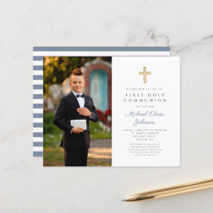 Lámina Foto de la primera comunión de la cruz del presupu