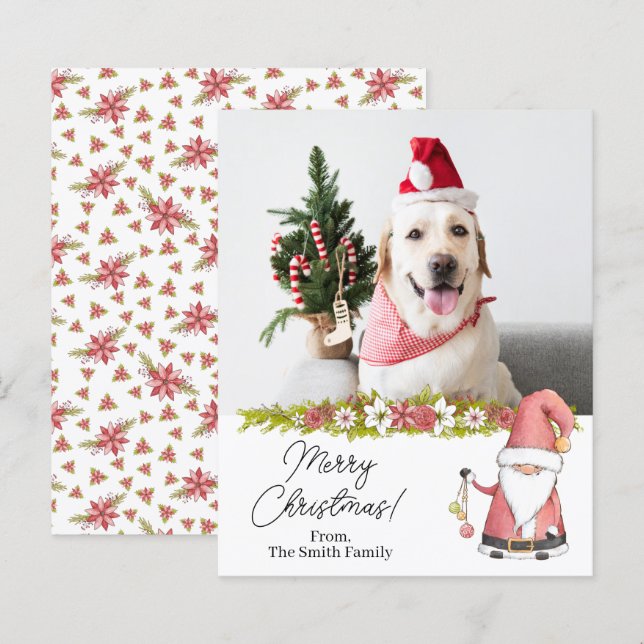 Lámina Foto de Navidades de Presupuesto Santa Claus (Anverso / Reverso)