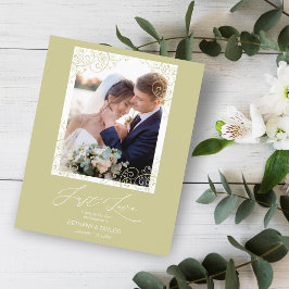 Lámina Foto de ornamento con efecto de oro barato flouris