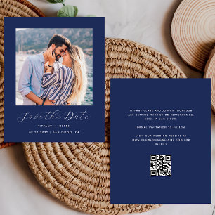 Lámina Foto de presupuesto Código QR Azul de la Marina Gu