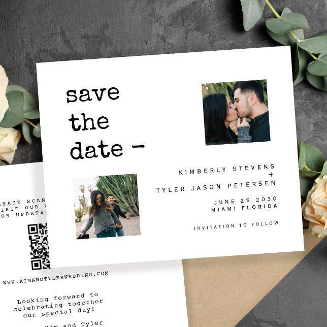 Lámina Foto de presupuesto CÓDIGO QR boda moderna excepto (Subido por el creador)