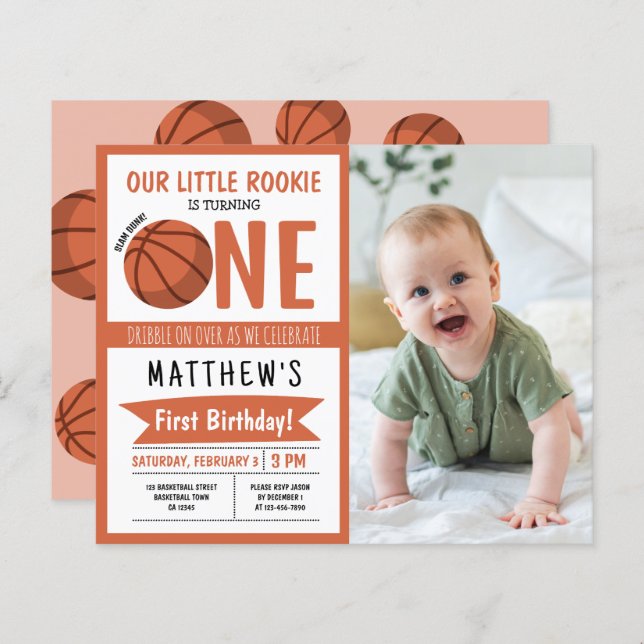 Lámina Foto de presupuesto de la cinta de básquetbol para (Anverso / Reverso)