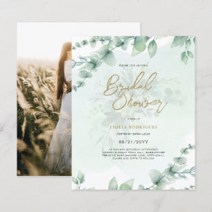 Lámina Foto de presupuesto Invitación a ducha de novia Ho