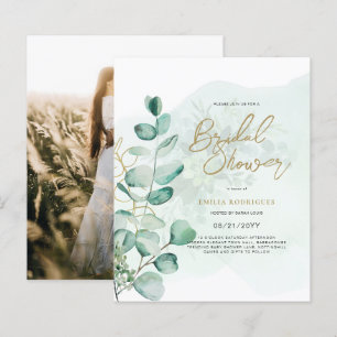 Lámina Foto de presupuesto Invitación a ducha de novia Ho