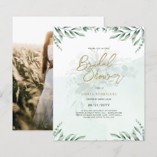 Lámina Foto de presupuesto Invitación a ducha de novia Ho