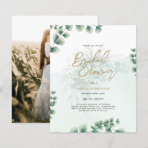 Lámina Foto de presupuesto Invitación a ducha de novia Ho