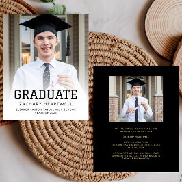 Lámina Foto de presupuesto Invitación de graduación depor