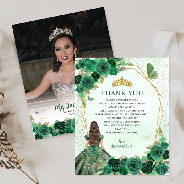 Lámina Foto de Quinceañera floral verde presupuesto (Subido por el creador)