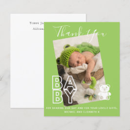 Lámina Foto de recién nacido Gracias Cartas Presupuesto M