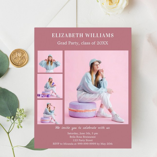 Lámina Foto de Rosa de oro Invitación del partido de grad (Subido por el creador)