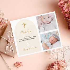 Lámina Foto del bautismo de presupuesto mellizos elegante