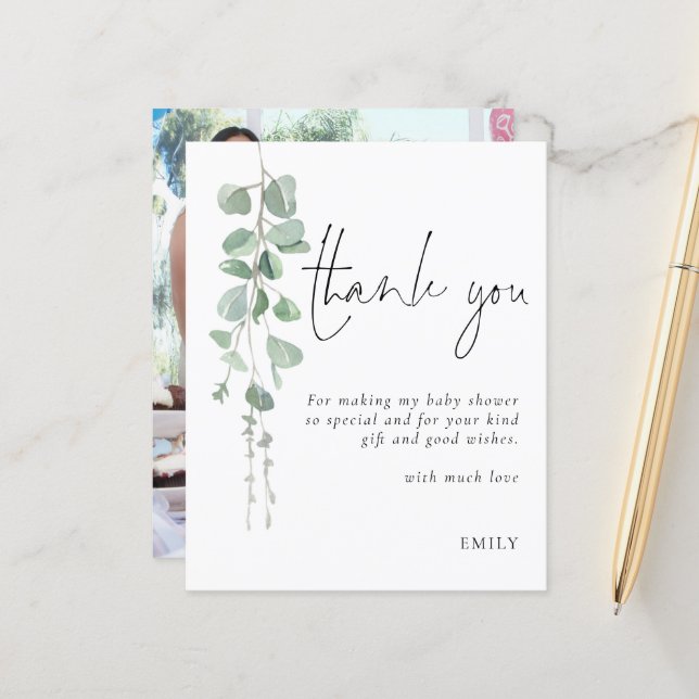 Lámina Foto del Fiesta Baby Shower de Eucalyptus Budget (Anverso/Reverso In Situ)