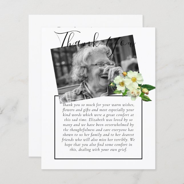 Lámina FOTO del Obituario Funeral Memorial (Anverso / Reverso)