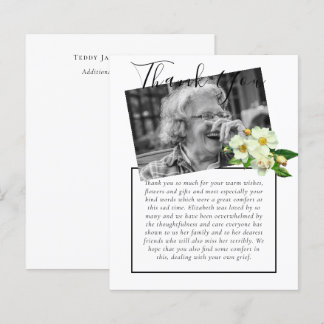 Lámina FOTO del Obituario Funeral Memorial