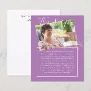 Lámina FOTO del Obituario Funeral Memorial