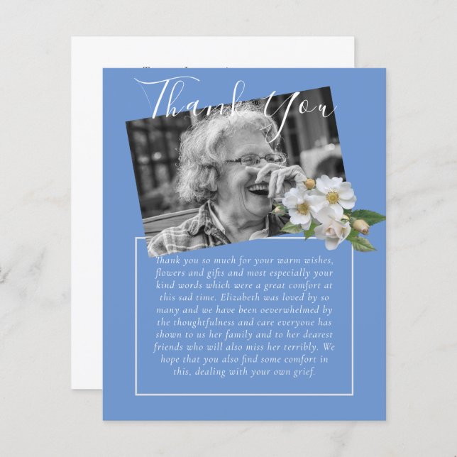 Lámina FOTO del Obituario Funeral Memorial (Anverso / Reverso)