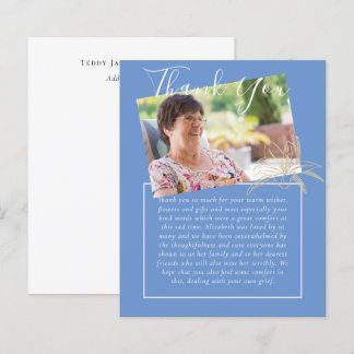 Lámina FOTO del Obituario Funeral Memorial