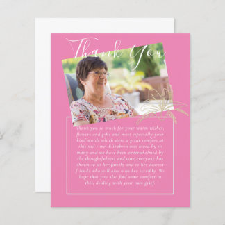 Lámina FOTO del Obituario Funeral Memorial