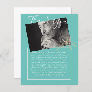 Lámina FOTO del Obituario Funeral Memorial