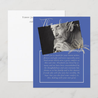 Lámina FOTO del Obituario Funeral Memorial