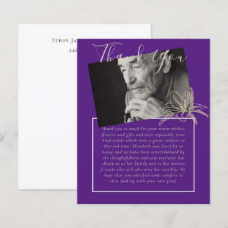 Lámina FOTO del Obituario Funeral Memorial