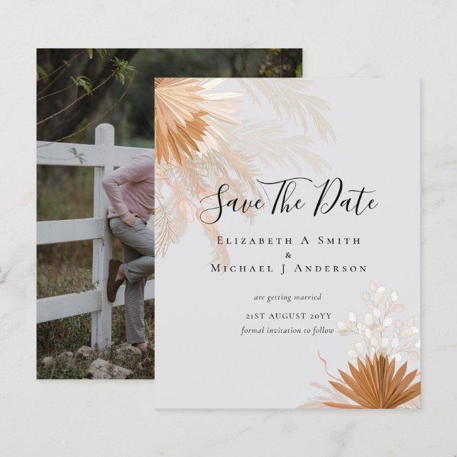 Lámina Foto del presupuesto Guardar fechas PAMPAS Grass T (Anverso / Reverso)