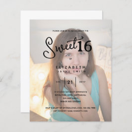 Lámina FOTO DULCE 16 Aniversario del elegante presupuesto