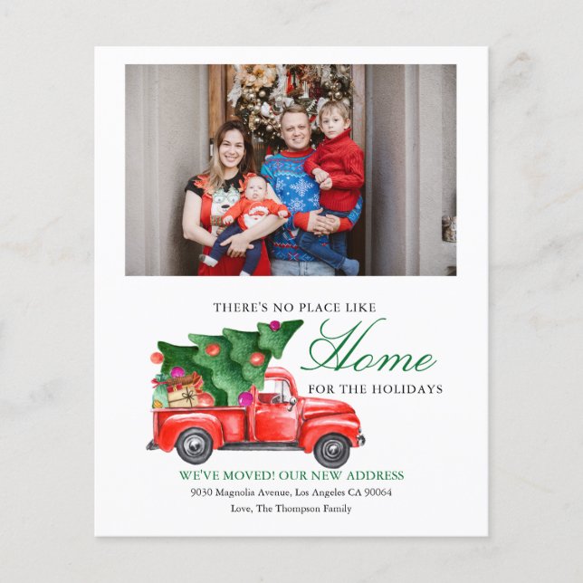 Lámina Foto en movimiento del Camión de Árbol de Navidad  (Anverso)