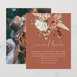Lámina Foto floral de presupuesto amor gracias Boda de Te