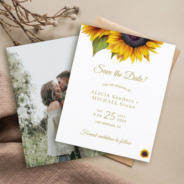 Lámina Foto floral rústica BUDGET guardar la fecha boda (Subido por el creador)