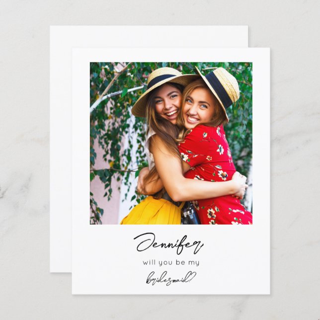 Lámina Foto instantánea de presupuesto sé mi propuesta de (Anverso / Reverso)