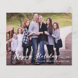 Lámina Foto manuscrita de Budget Modern Happy Holidays