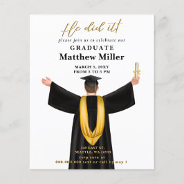 Lámina Foto Minimalista del presupuesto que hizo de gradu