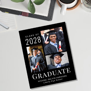 Lámina Foto moderna de presupuesto Invitación de graduaci