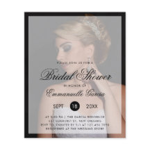 Foto: Moderna invitación a ducha de novia con pres