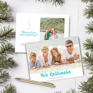 Lámina Foto navideña del Navidad Mele Kalikimaka, presupu