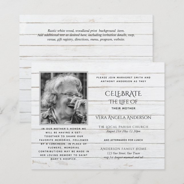 Lámina FOTO PRESUPUESTARIA Celebración de INVITACIONES de (Anverso / Reverso)