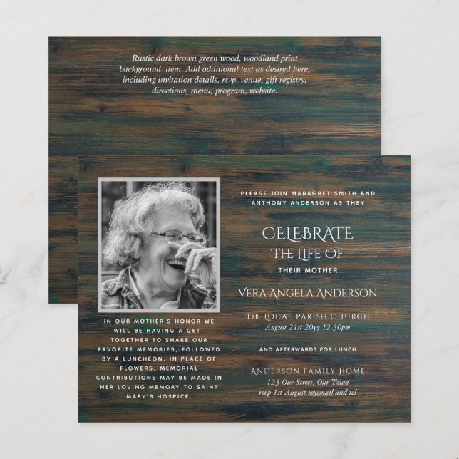 Lámina FOTO PRESUPUESTARIA Celebración de INVITACIONES de (Anverso / Reverso)