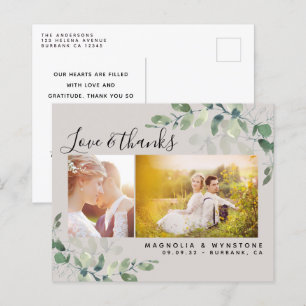 Lámina Foto presupuestaria Eucalyptus Boda Gracias Postca