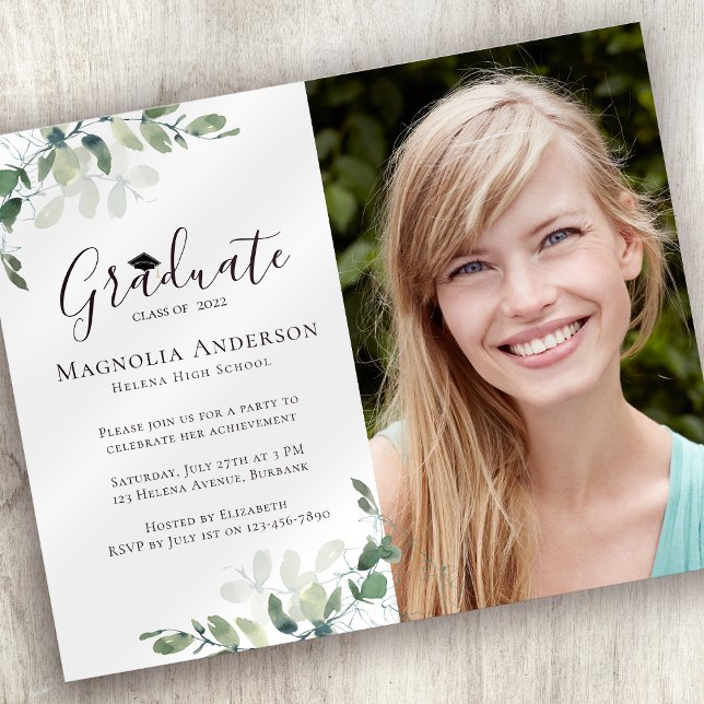 Lámina Foto PRESUPUESTARIA Eucalyptus Grad Party Invitaci (Subido por el creador)