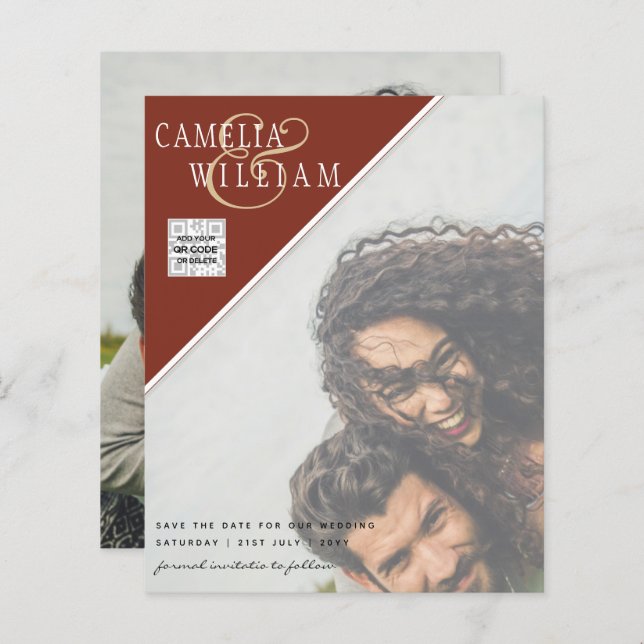 LÁMINA FOTO PRESUPUESTARIA GUARDAR FECHA CÓDIGO QR CÓDIGO (Anverso / Reverso)