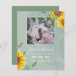 Lámina Foto PRESUPUESTARIA Guardar fecha o girasol ruso B