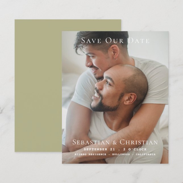 Lámina Foto PRESUPUESTARIA Simple Guardar El Boda De Fech (Anverso / Reverso)