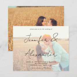 Lámina Foto presupuesto Nombres grandes Boda de foto hori
