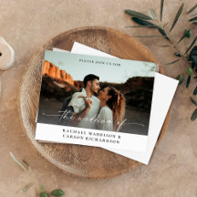 Foto y caligrafía de presupuesto 3B Boda horizonta