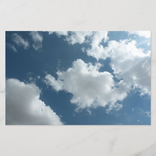 Lámina Fotografía abstracta de cielo nublado (Anverso)
